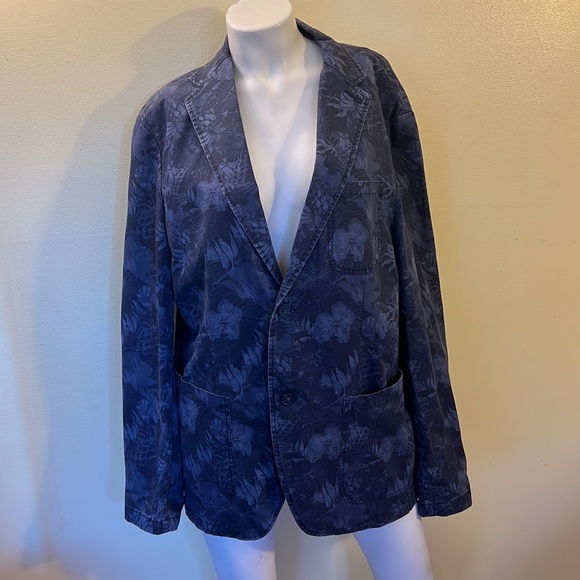 DESIGUAL Unisex 2 Button Double Vented Hawaiian 🌺 Floral Print Blazer - Picture 2 of 10